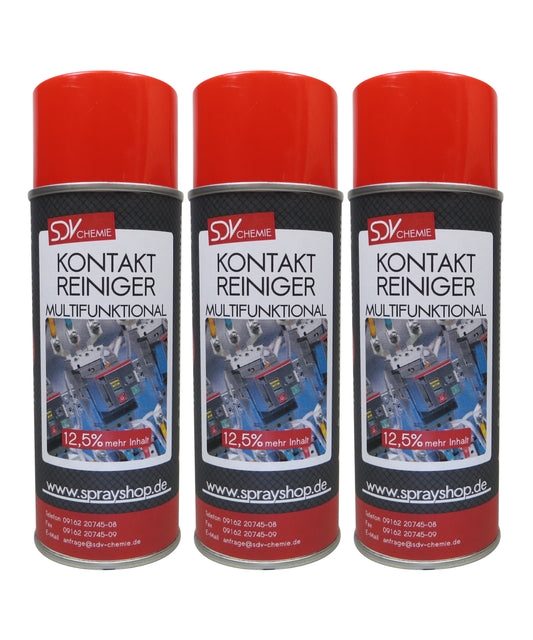 Kontaktreiniger 3x 400ml Elektronikreiniger Elektrospray Kontaktspray