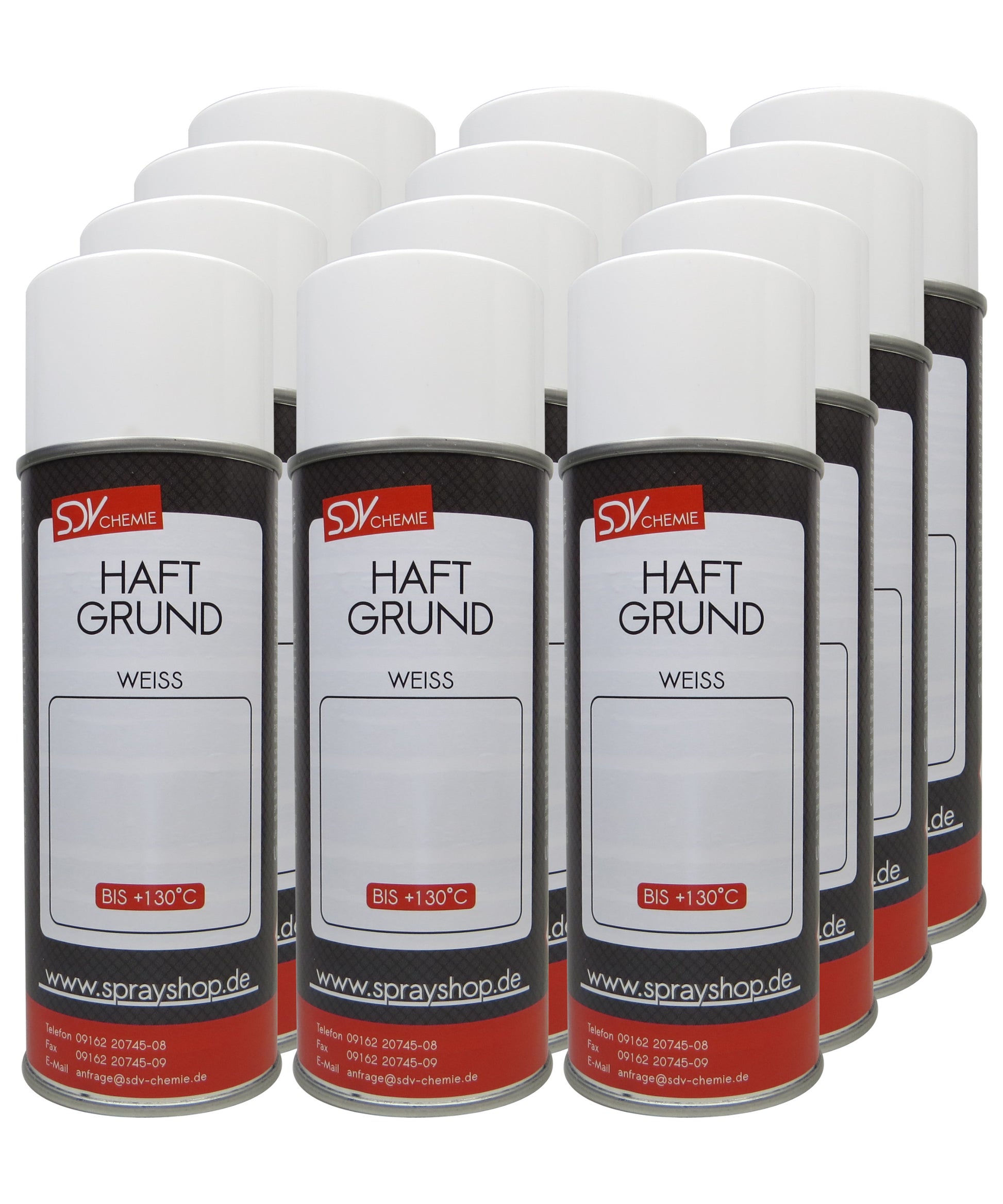 Haftgrund weiss 12x 400ml Acryl Grundierung weiß Rostprimer