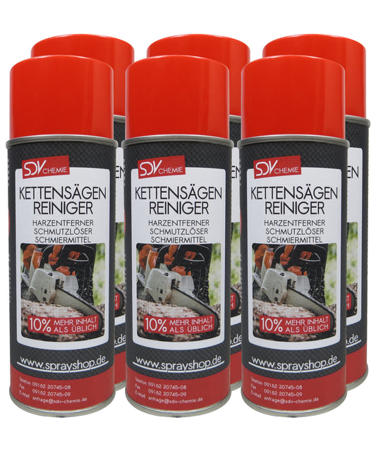 Kettensägenreiniger 6x 440ml Motorsäge Heckenschere Harzentferner
