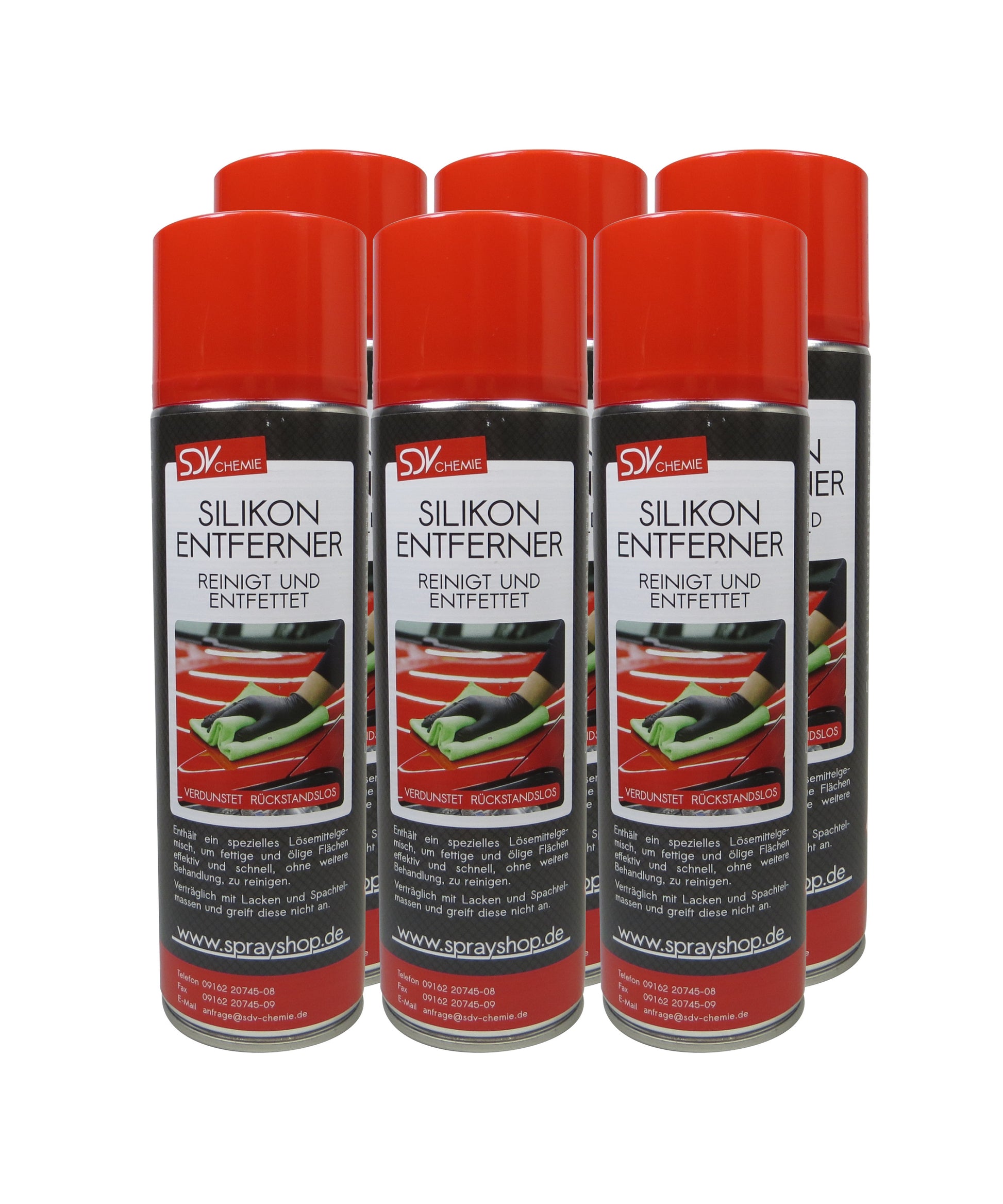 Silikonentferner 6x 500ml für Autolack Lackierer Entfetter