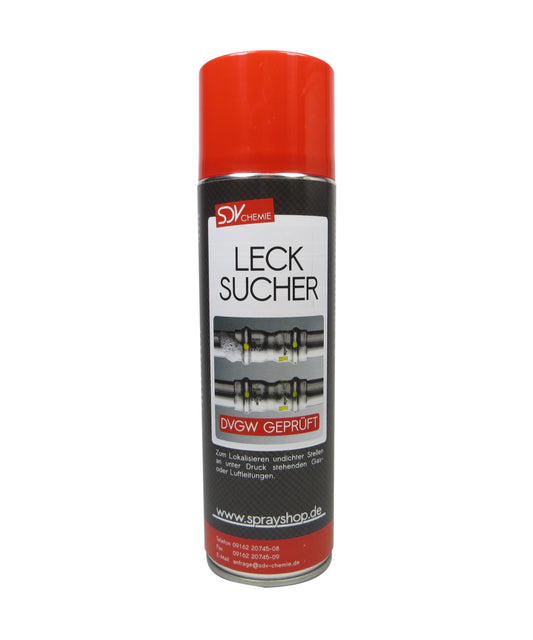Lecksuchspray 1x 400ml DVGW geprüft Leckfinder Lecksucher Prüfspray