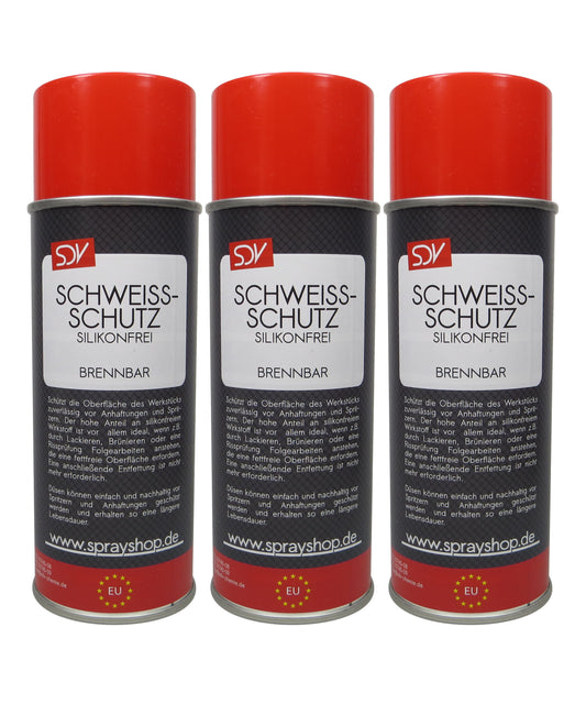 Schweißschutzspray 3x 400ml Schweiss-Trennspray Schweißtrennmittel