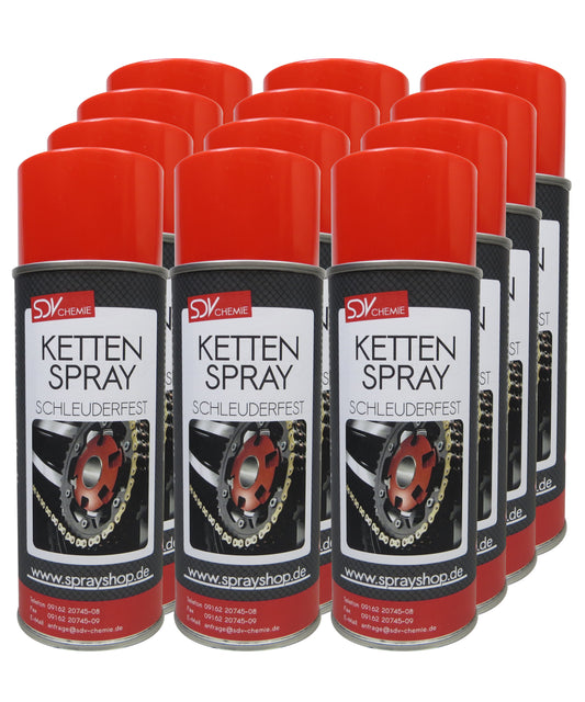 Kettenspray 12x 400ml Haftschmiermittel Sprühfett Schmierfett