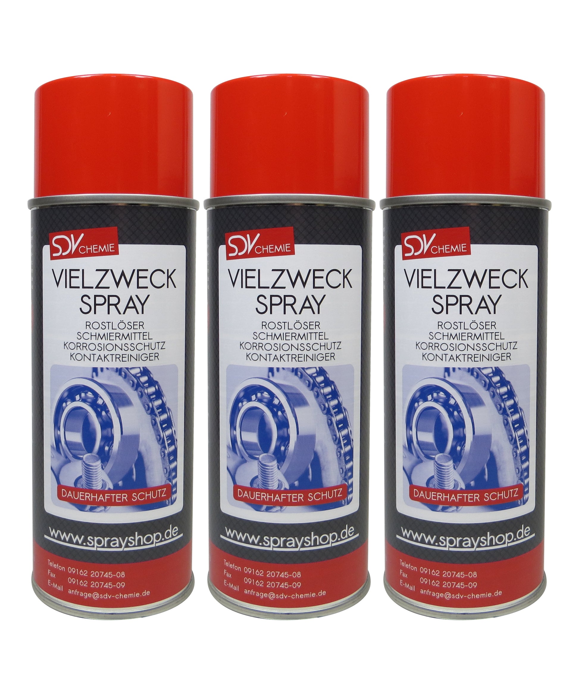 Vielzweckspray 3x 400ml Multi Kriech Schmier Öl Korrosionsschutz