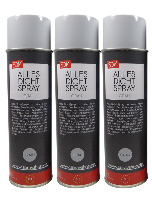 Allesdichtspray grau 3x 500ml Sprühdichtung Dichtungsspray