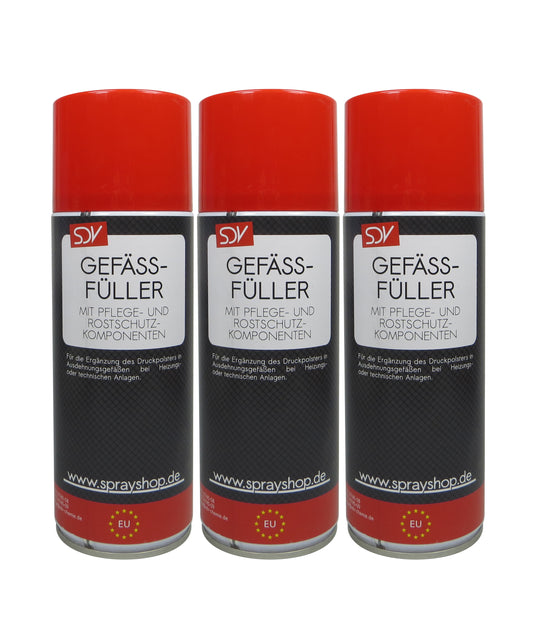 Gefässfüller 3x 400ml Gefäßfüller Spray für Ausdehnungsgefäße