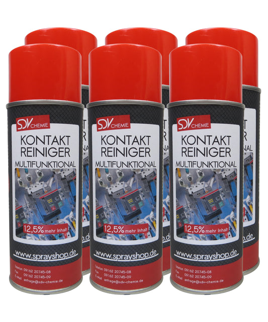Kontaktreiniger 6x 400ml Elektronikreiniger Elektrospray Kontaktspray