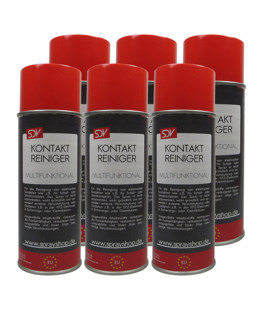 Kontaktreiniger 6x 400ml Elektronikreiniger Elektrospray Kontaktspray