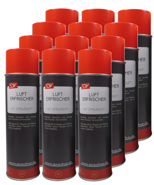 Lufterfrischer Spray Zitrone 12x 500ml Duftspray Raumspray