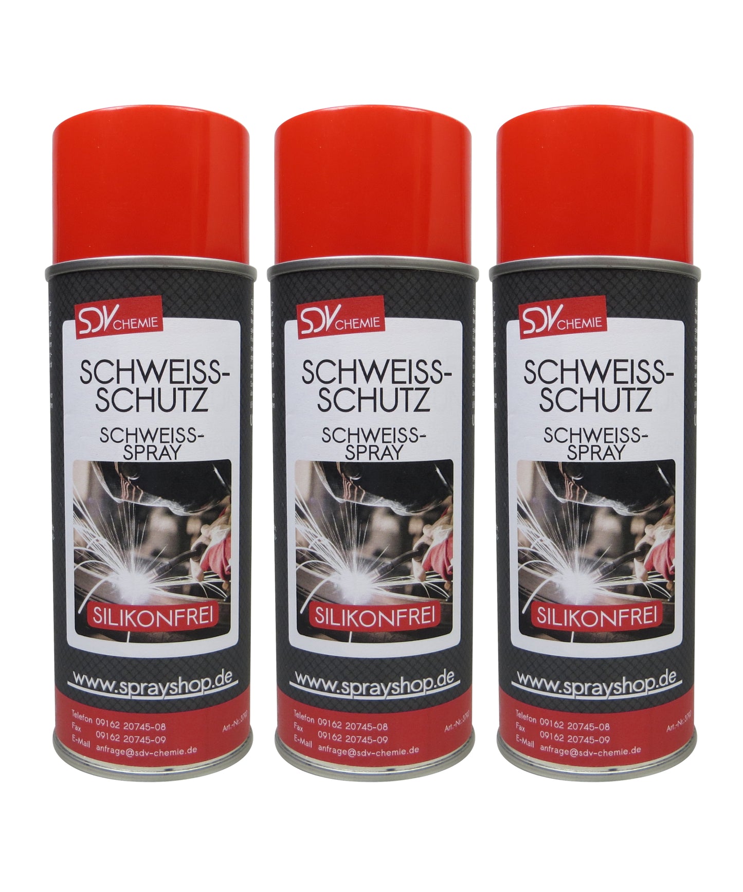 Schweißschutzspray 3x 400ml Schweiss-Trennspray Schweißtrennmittel