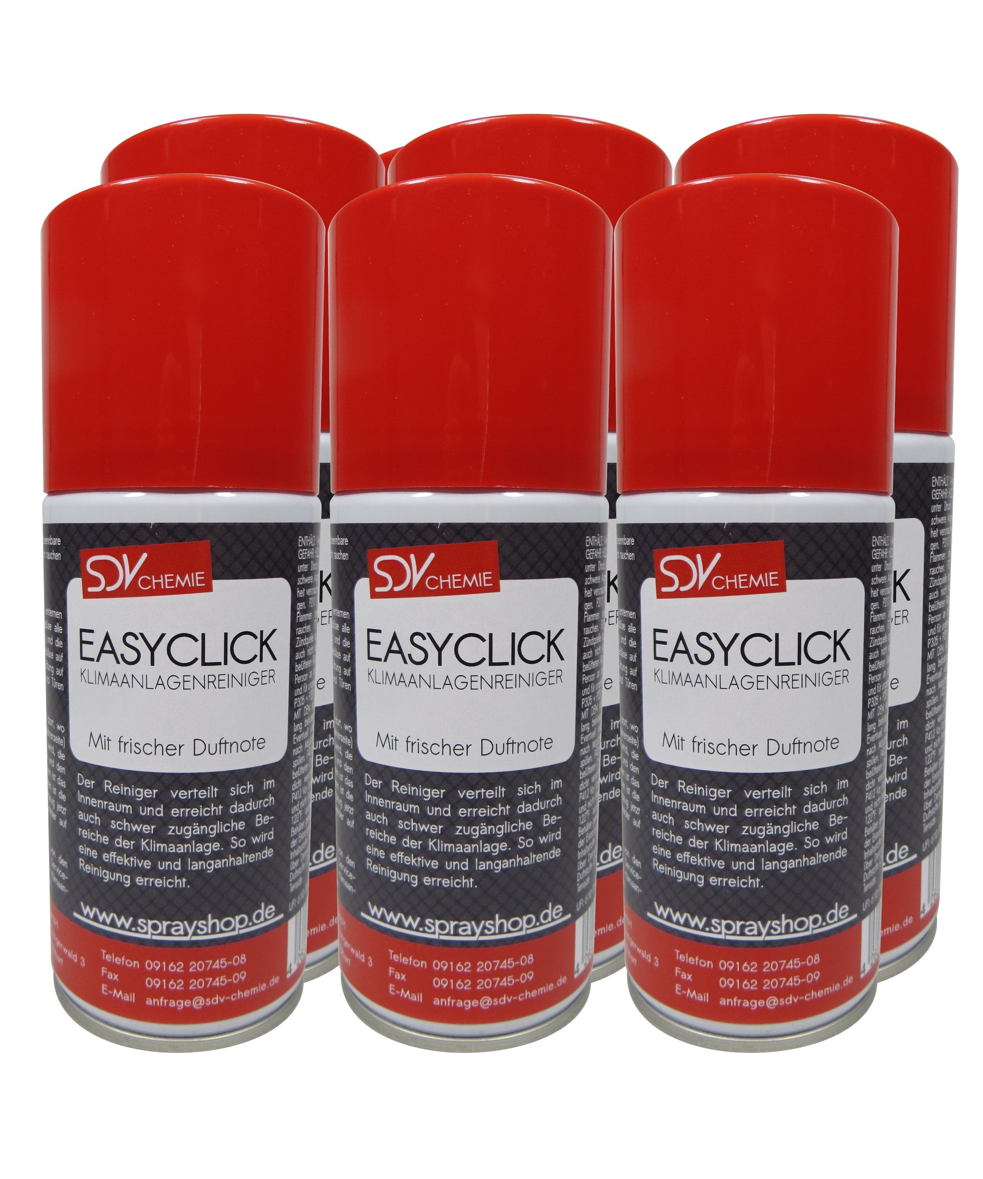 Klimaanlagenreiniger 6x 150ml Easyclick Quick Fresh Klima Click