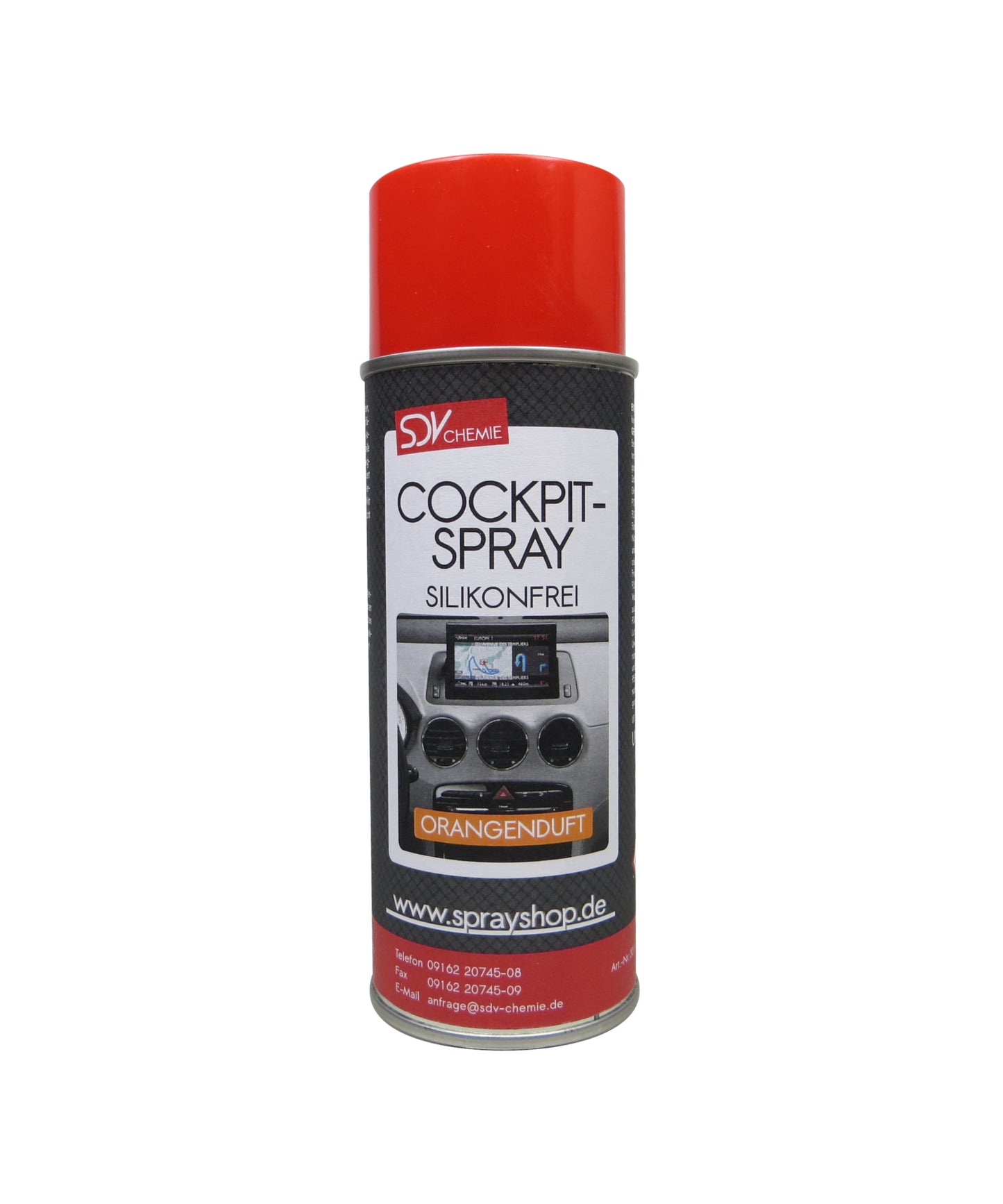 Cockpitspray Orangenduft silikonfrei 1x 400ml Cockpit Pflege Reiniger