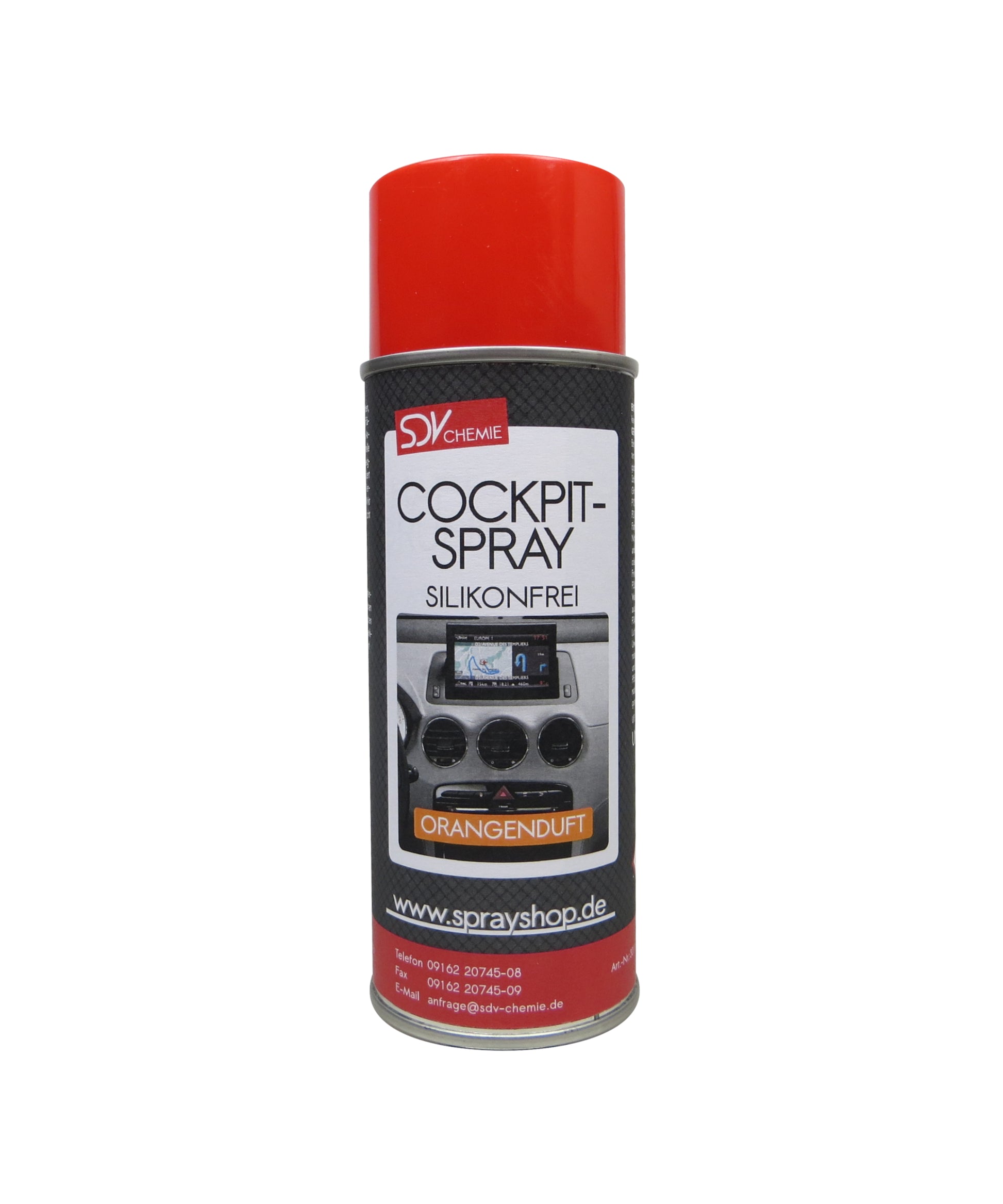 Cockpitspray Orangenduft silikonfrei 1x 400ml Cockpit Pflege Reiniger