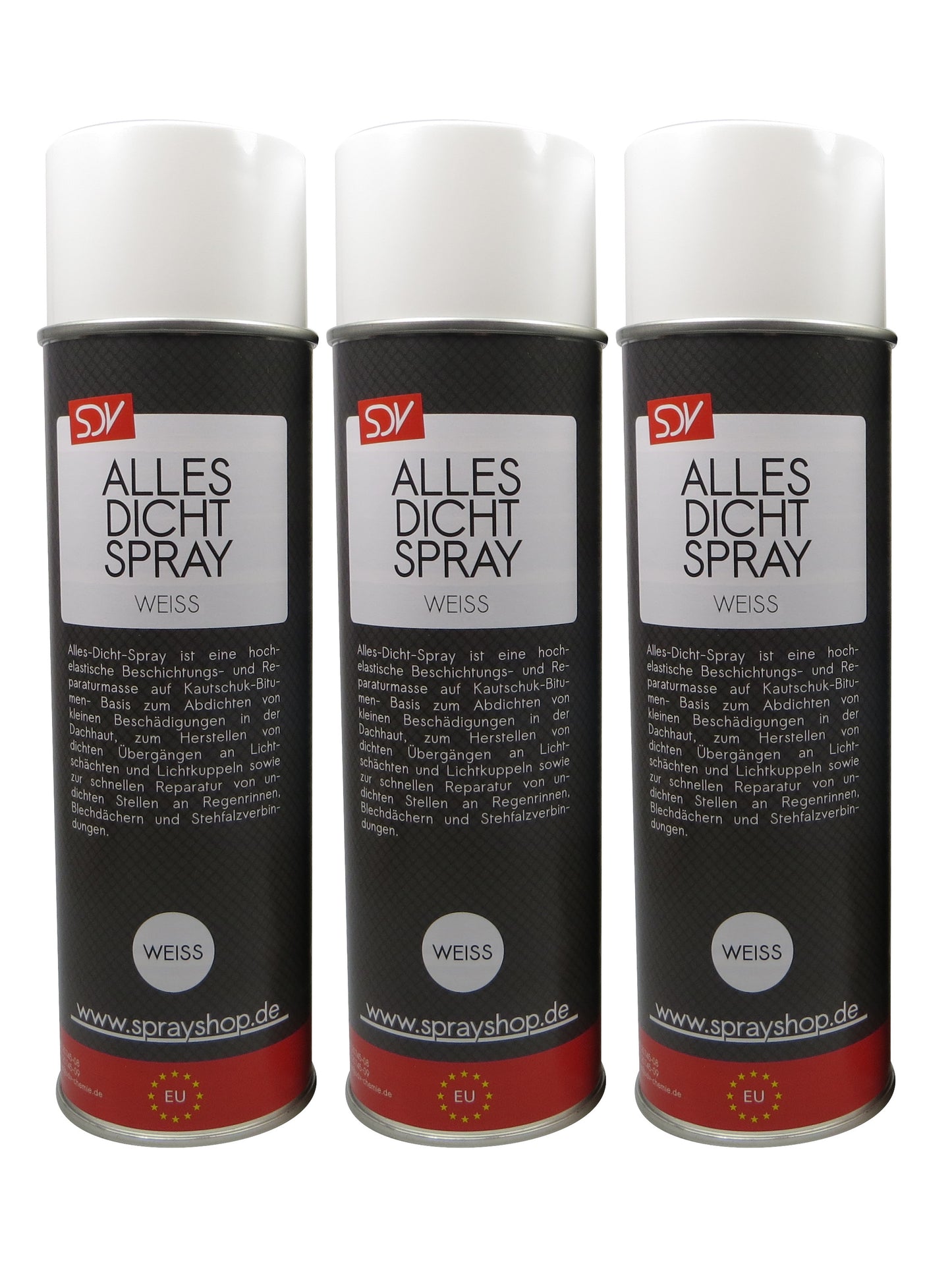 Allesdichtspray weiss 3x 500ml Sprühdichtung Dichtungsspray