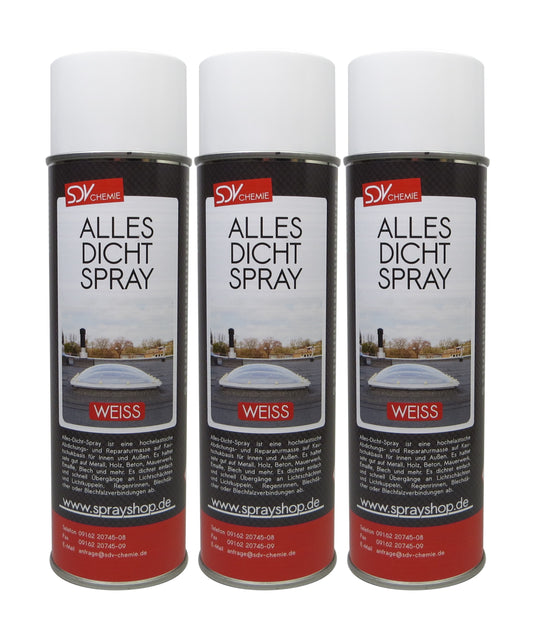 Allesdichtspray weiss 3x 500ml Sprühdichtung Dichtungsspray