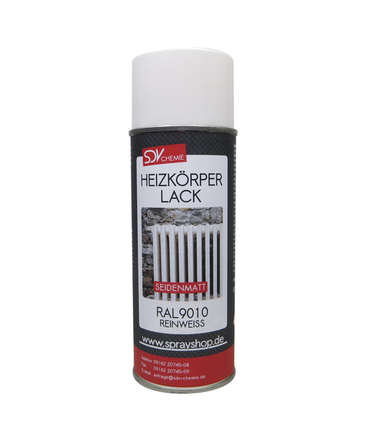 Heizkörperlack weiss seidenmatt 1x 400ml RAL 9010 Radiator