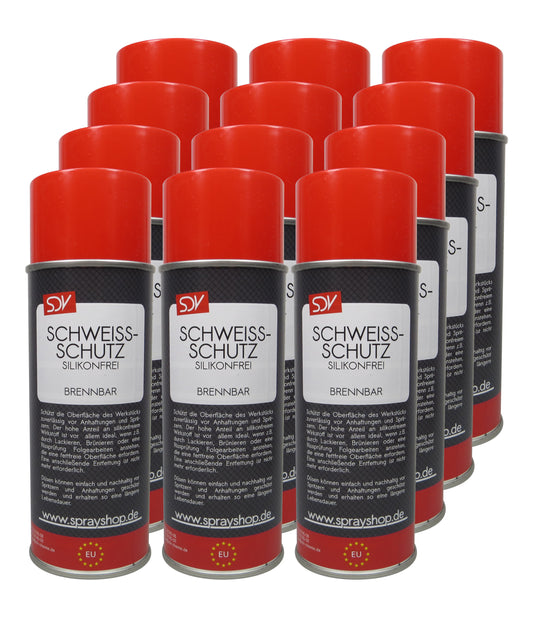 Schweißschutzspray 12x 400ml Schweiss-Trennspray Schweißtrennmittel