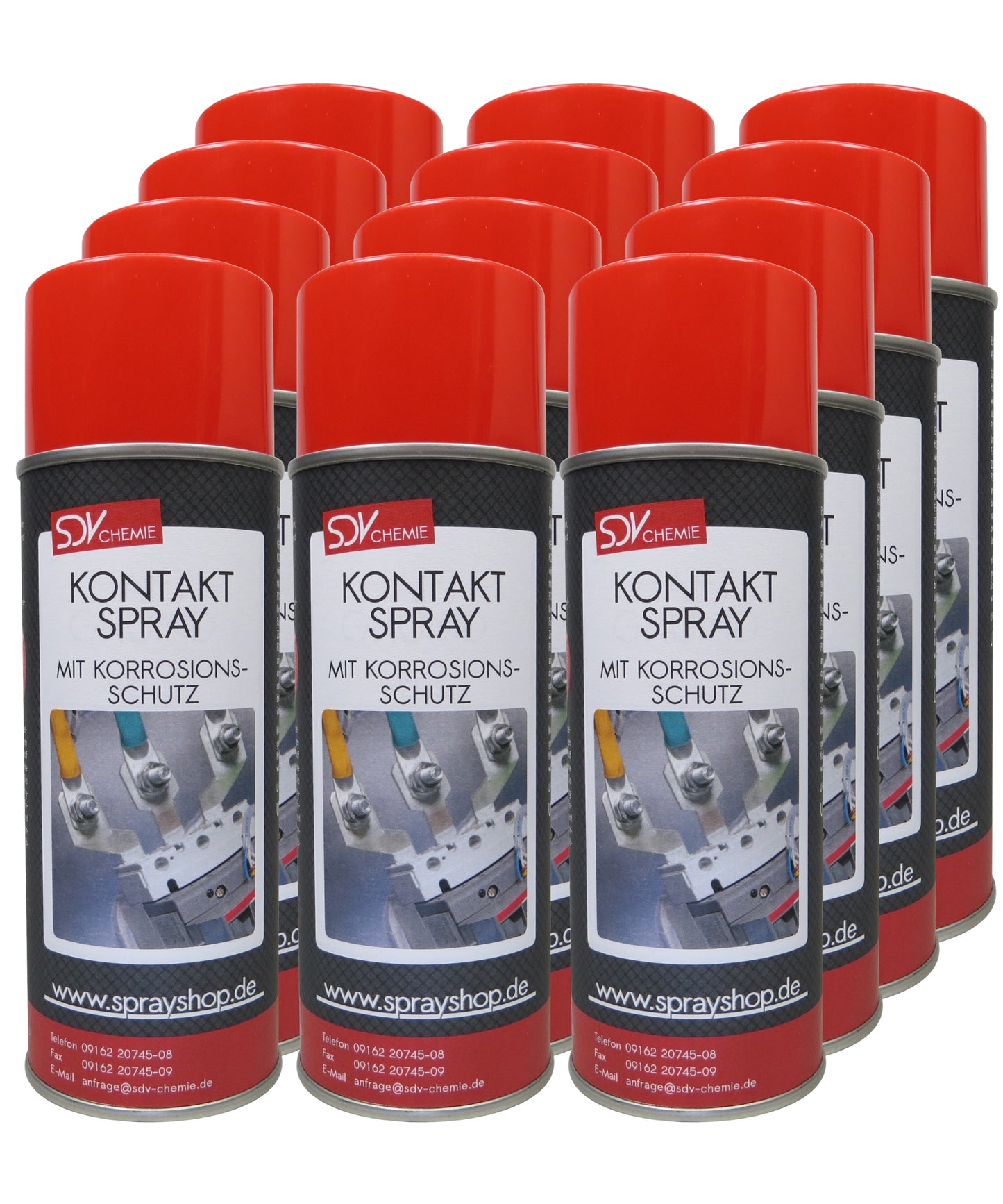 Kontaktspray 12x 400ml Elektronikspray Korrosionsschutz Elektrospray