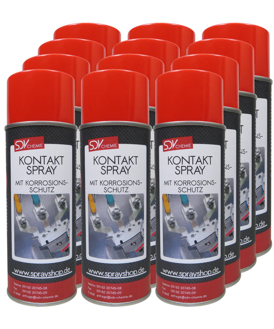 Kontaktspray 12x 400ml Elektronikspray Korrosionsschutz Elektrospray
