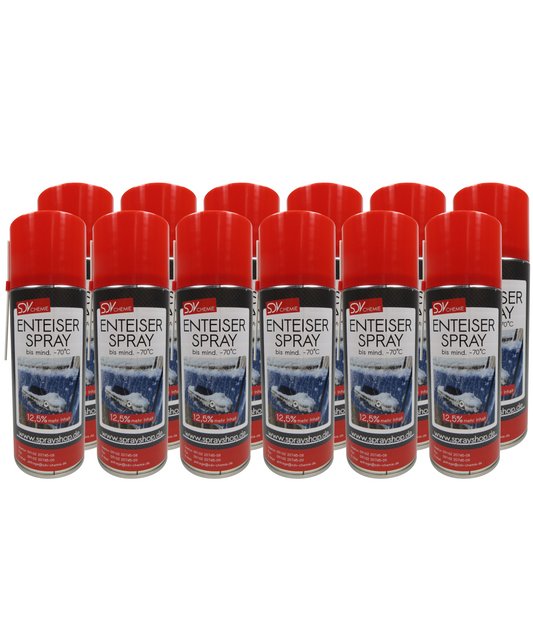 Enteiserspray 12x 450ml Scheibenenteiser Eisfrei Entfrosterspray