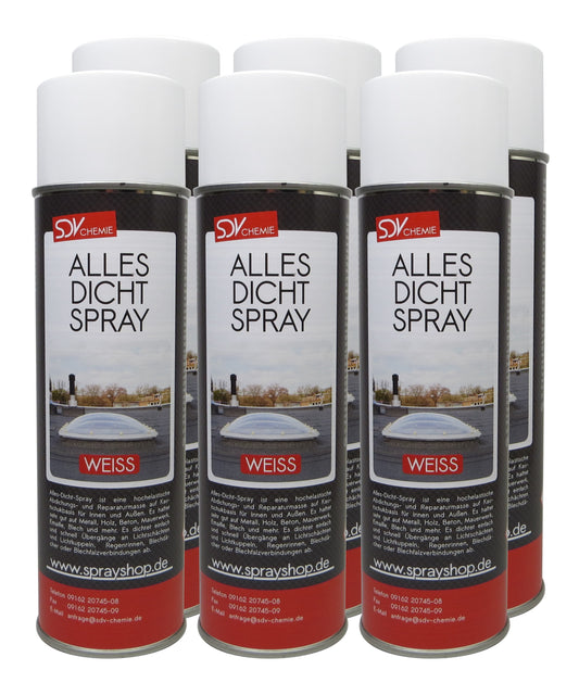 Allesdichtspray weiss 6x 500ml Sprühdichtung Dichtungsspray