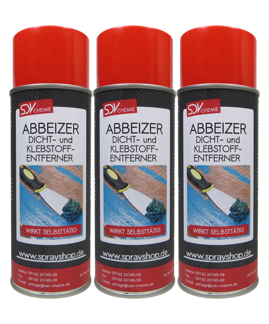 Abbeizer 3x 400ml Graffitientferner Lackentferner Dichtungsentferner