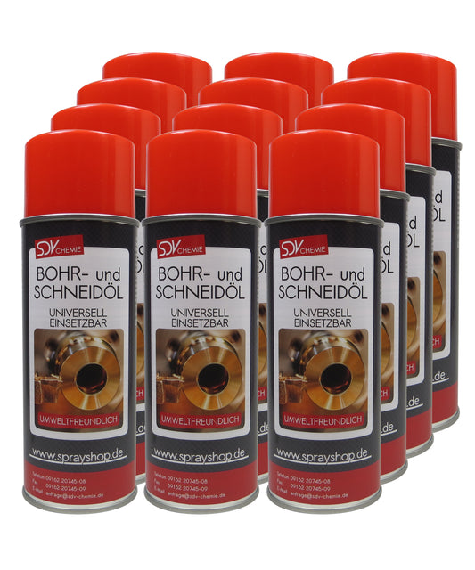 Bohröl Schneidöl Spray 12x 400ml Gewindeschneideöl Kühlmittel
