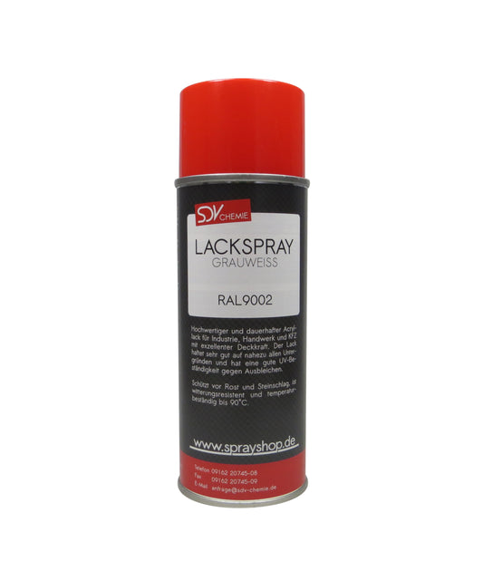 Lackspray RAL 9002 GRAUWEISS glänzend 1x 400ml Acryllack