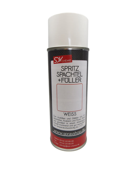 Spritzspachtel & Füller Weiss 1x 400ml für Autolack Lackierer