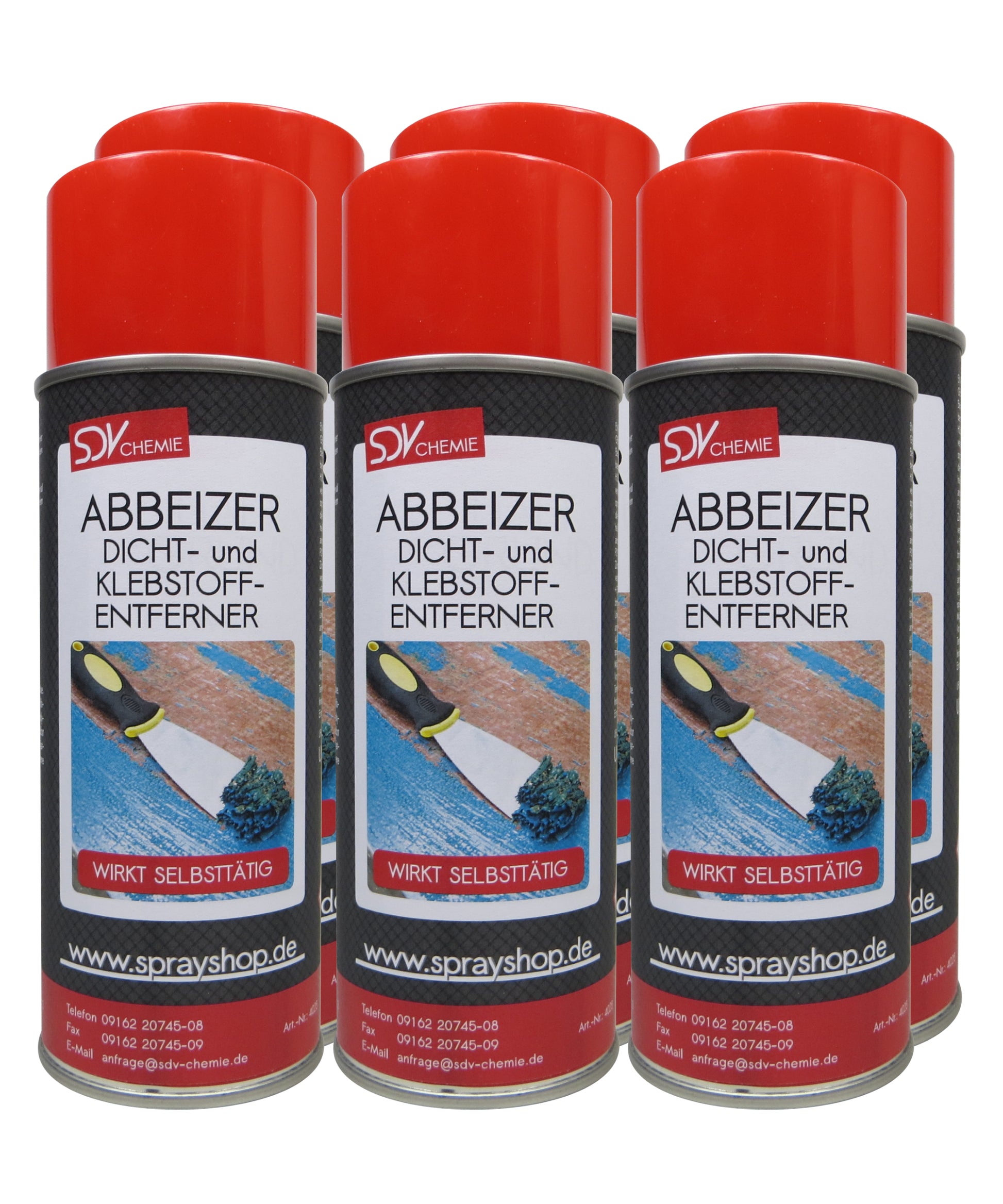 Abbeizer 6x 400ml Graffitientferner Lackentferner Dichtungsentferner