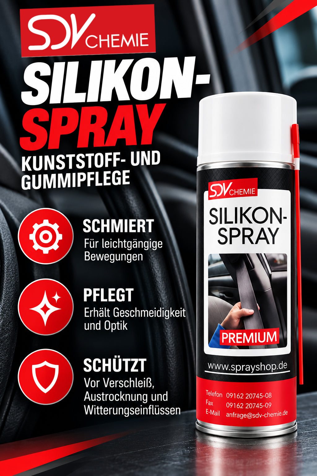 Silikonspray 400ml Eigenschaften