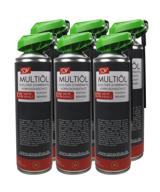 Multiöl Spray 6x 550ml Multifunktionsspray Vielzweckspray Schmieröl