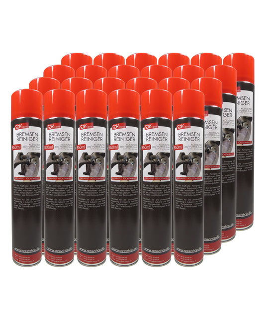 Bremsenreiniger Spray 24x 850ml POWER Brake Cleaner 360° Ventil