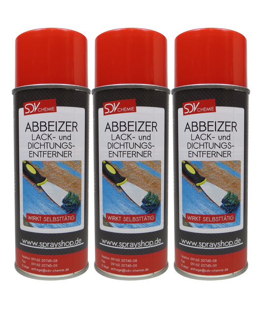 Abbeizer 3x 400ml Graffitientferner Lackentferner Dichtungsentferner