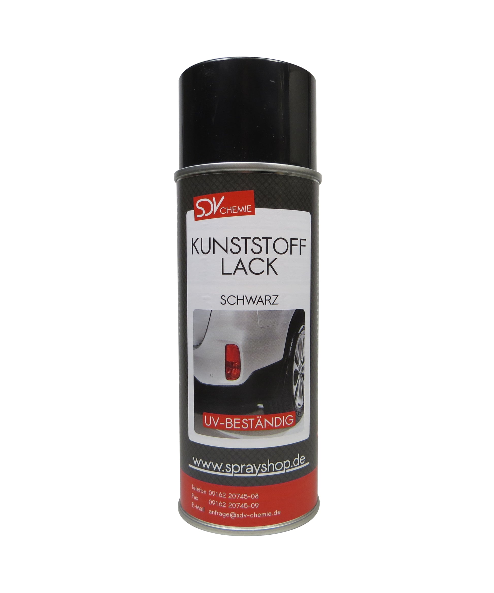 Kunststofflack schwarz matt 1x 400ml Lackspray