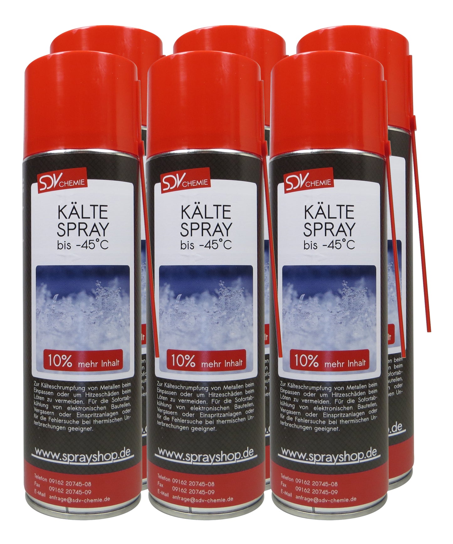 Kältespray 3x 550ml Kühlspray Vereisungsspray Eisspray bis -45°C