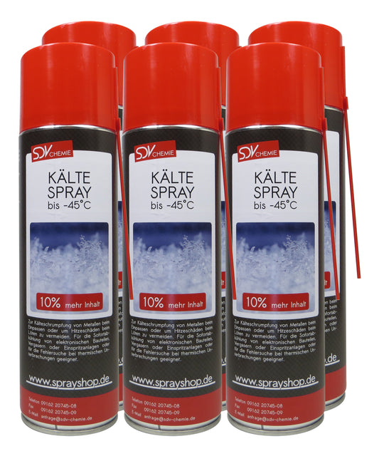 Kältespray 3x 550ml Kühlspray Vereisungsspray Eisspray bis -45°C