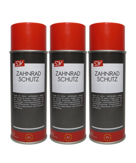 Zahnradschutz 3x 400ml Zahnrad Ketten Spray Zahnradschmierstoff