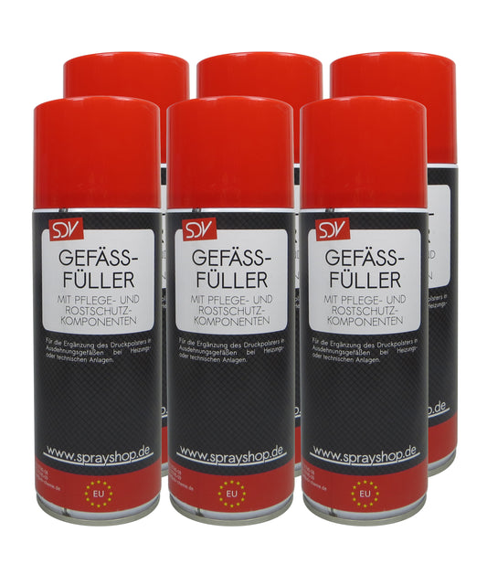 Gefässfüller 6x 400ml Gefäßfüller Spray für Ausdehnungsgefäße