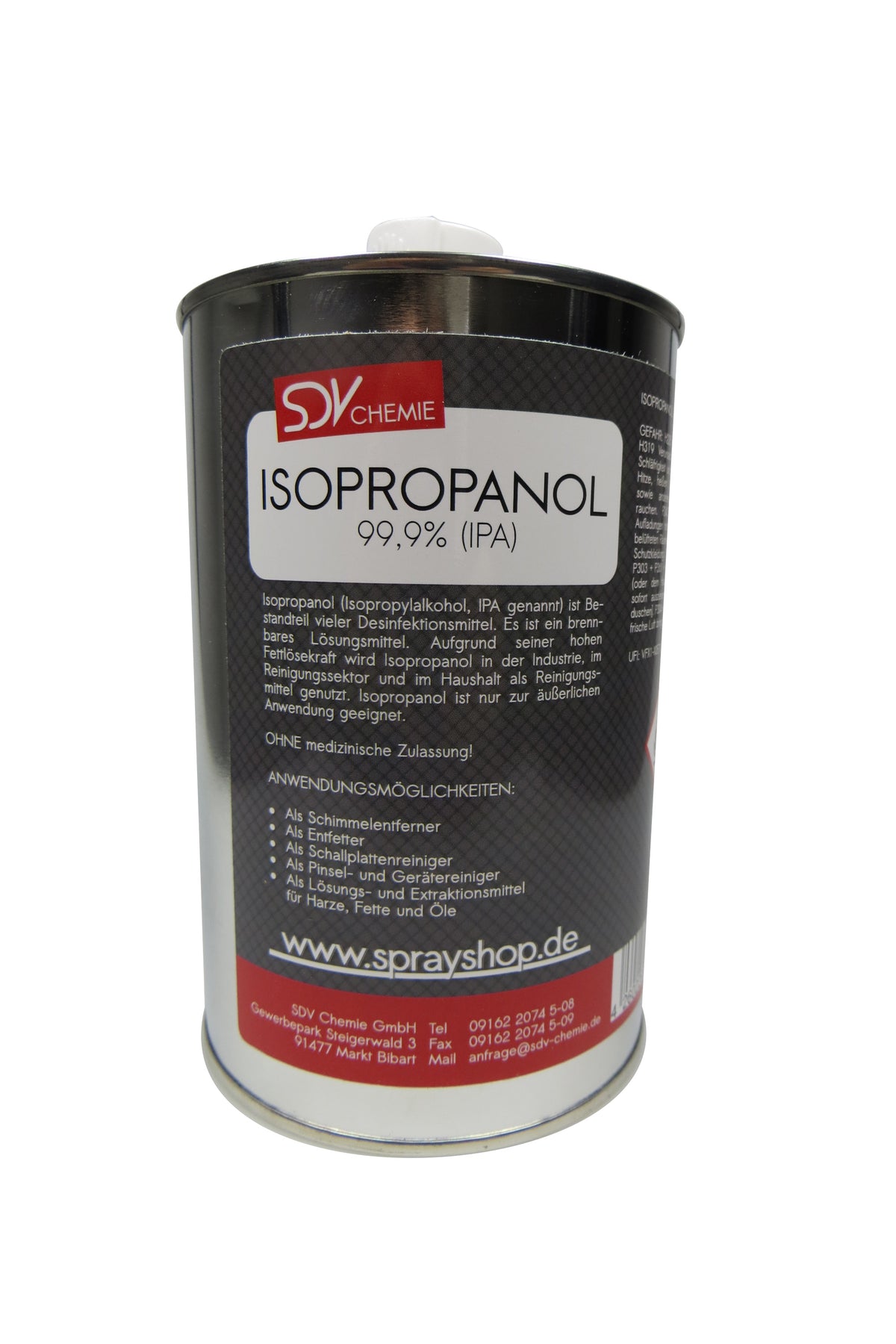Isopropanol 1x 1 Liter Isopropylalkohol IPA 2-Propanol 99,9% – SDV Chemie