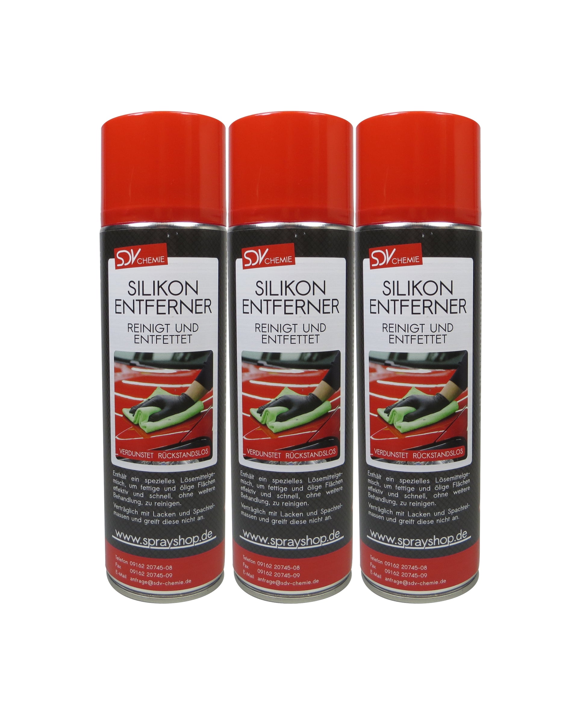 Silikonentferner 3x 500ml für Autolack Lackierer Entfetter