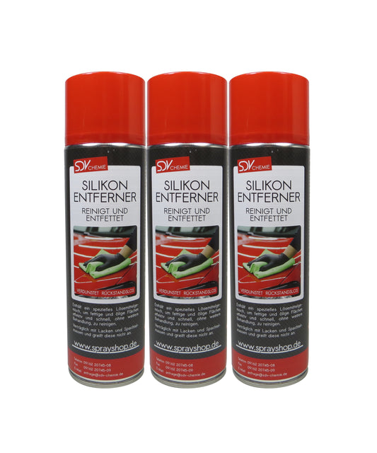 Silikonentferner 3x 500ml für Autolack Lackierer Entfetter