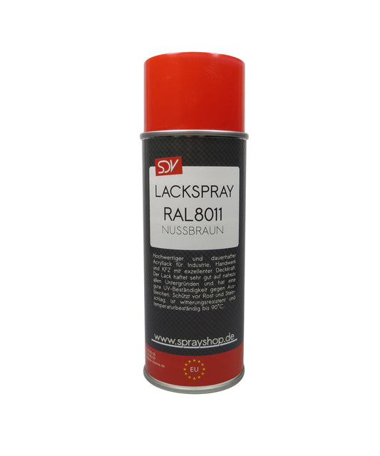 Lackspray RAL 8011 NUSSBRAUN glänzend 1x 400ml Acryllack