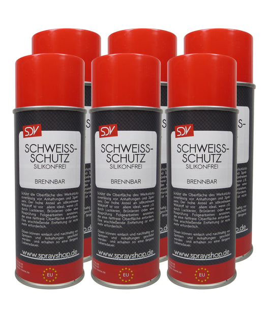 Schweißschutzspray 6x 400ml Schweiss-Trennspray Schweißtrennmittel