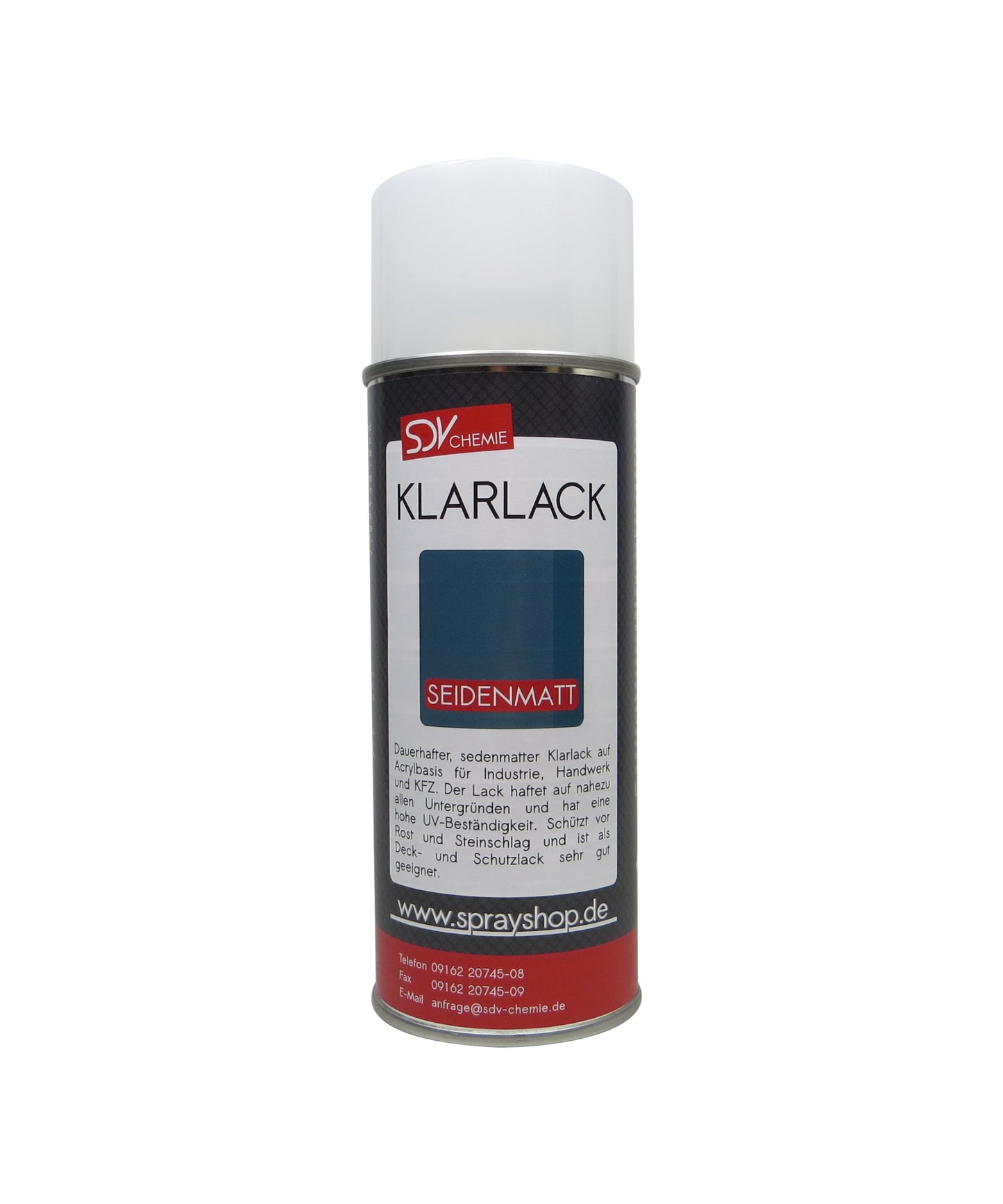 Klarlack Spray seidenmatt 1x 400ml schnelltrocknend Acryl Sprühlack