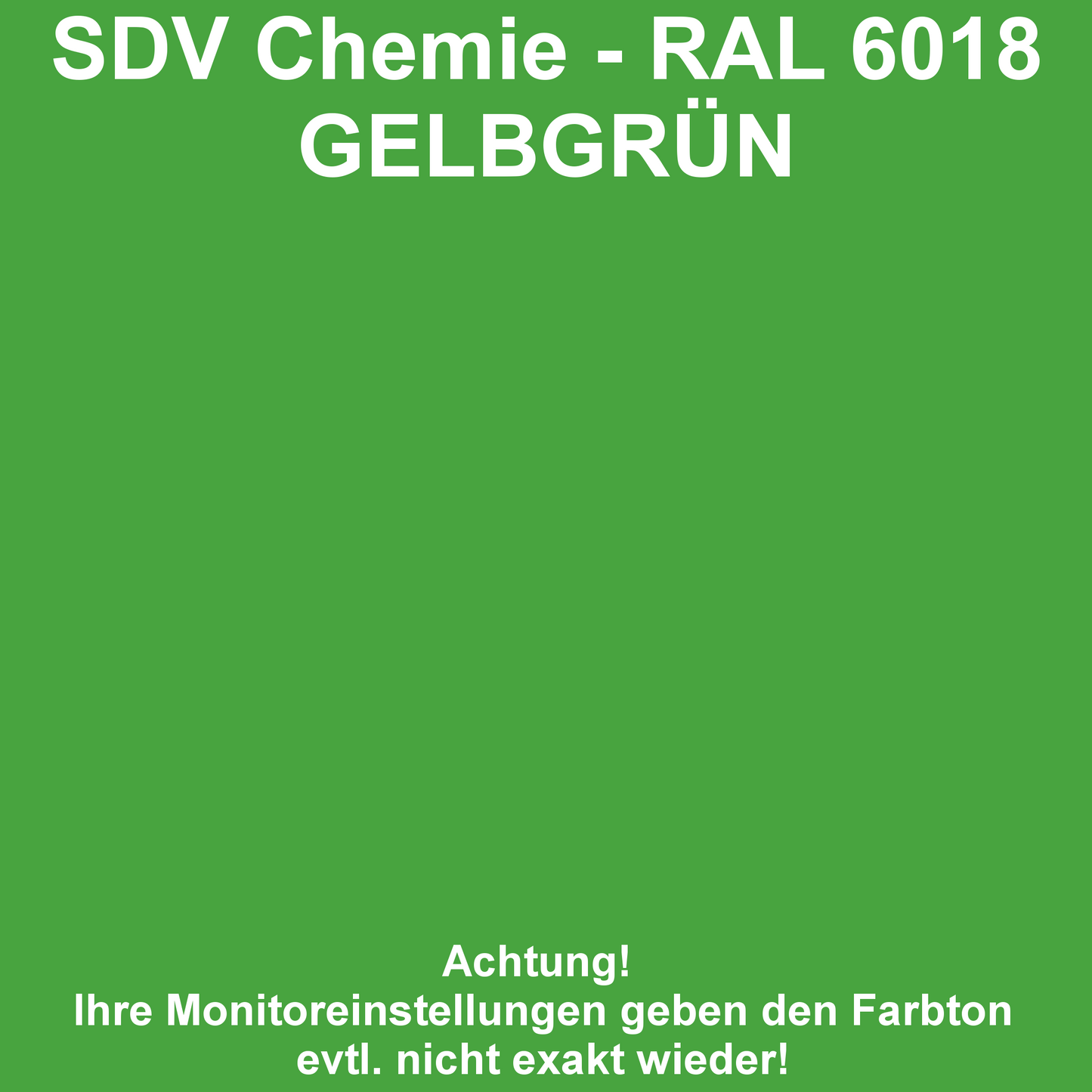 Lackspray RAL 6018 GELBGRÜN glänzend 1x 400ml Acryllack