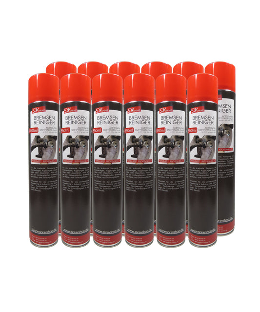 Bremsenreiniger Spray 12x 850ml POWER Brake Cleaner 360° Ventil