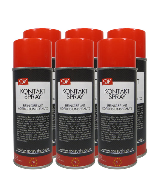 Kontaktspray 6x 400ml Elektronikspray Korrosionsschutz Elektrospray