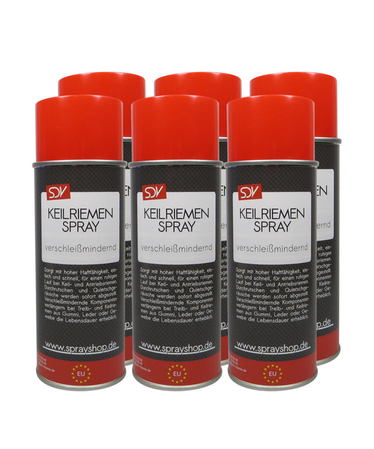 Keilriemenspray 6x 400ml Belt Tensioner Antriebsriemen Spray