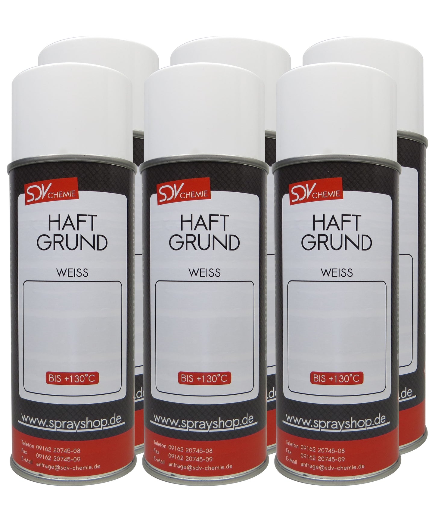 Haftgrund weiss 6x 400ml Acryl Grundierung weiß Rostprimer